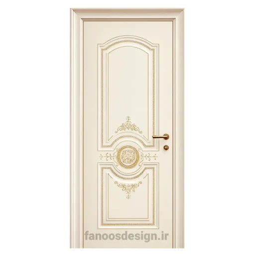 درب کلاسیک طلایی طرح هلالی کد 30712