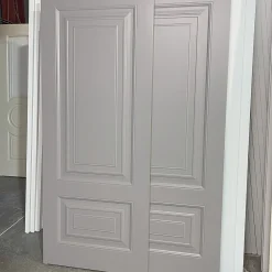 درب MDF طوسی کلاسیک کد 30669 7 درب MDF طوسی کلاسیک
