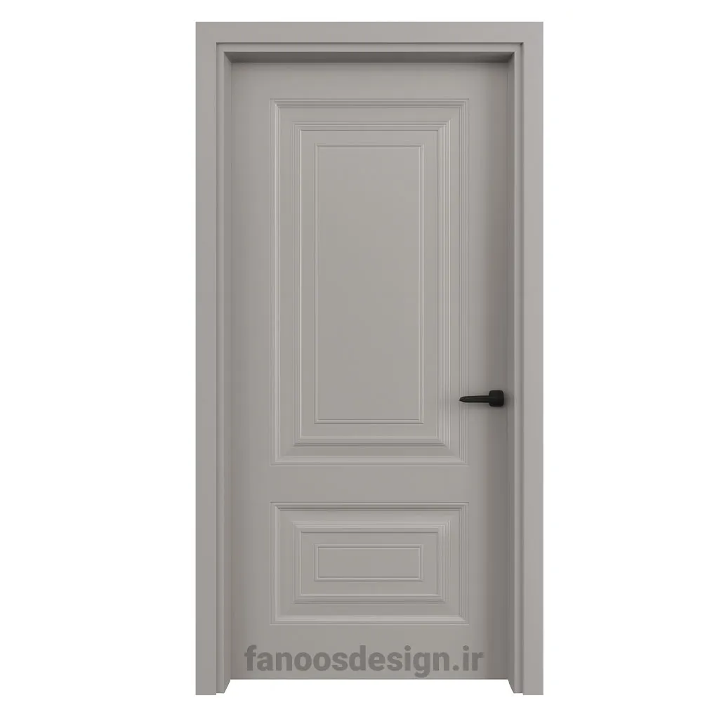 درب MDF طوسی کلاسیک کد 30669 1 درب MDF طوسی کلاسیک