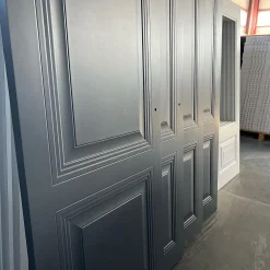 درب اتاقی MDF کلاسیک رنگ طوسی با چهارچوب