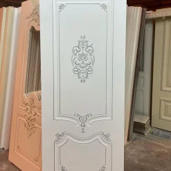 درب کلاسیک منبت سفید کد 30688 8 درب کلاسیک منبت سفید کد 30688