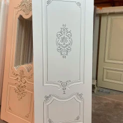 درب کلاسیک منبت سفید کد 30688 7 درب کلاسیک منبت سفید کد 30688