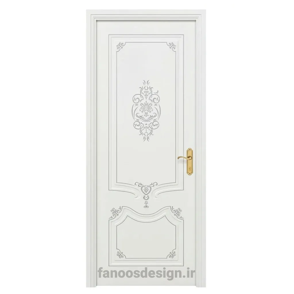 درب کلاسیک منبت سفید کد 30688 1 درب کلاسیک منبت سفید کد 30688