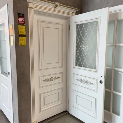 درب داخلی کلاسیک مدل آریانا با تزئینات طلایی و طراحی سلطنتی کد 30312 3 درب داخلی کلاسیک مدل آریانا