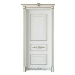 درب داخلی کلاسیک مدل آریانا با تزئینات طلایی و طراحی سلطنتی کد 30312