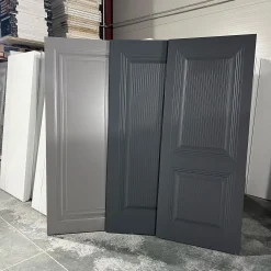 درب داخلی کلاسیک رنگ خاکستری تیره