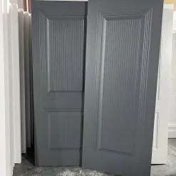 درب داخلی کلاسیک رنگ خاکستری تیره