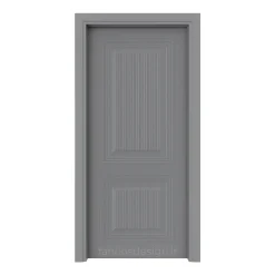 راهنمای انتخاب درب اتاق خواب برای خانههای کوچک و مدرن 10 درب داخلی کلاسیک رنگ خاکستری تیره