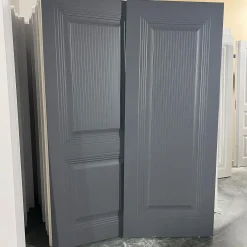 درب داخلی کلاسیک رنگ خاکستری تیره