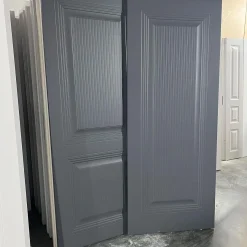 درب داخلی کلاسیک رنگ خاکستری تیره