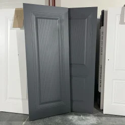 درب داخلی کلاسیک رنگ خاکستری تیره