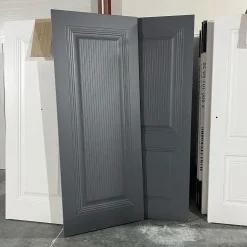 درب داخلی کلاسیک رنگ خاکستری تیره