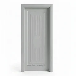 درب MDF کلاسیک خاکستری روشن