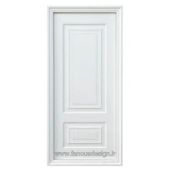 درب داخلی سفید کلاسیک لوکس