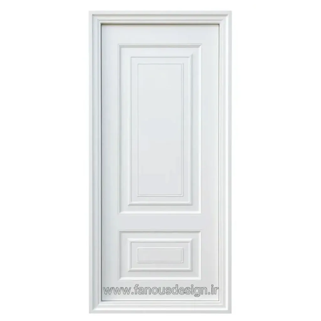 درب داخلی سفید کلاسیک لوکس کد 30304 1 درب داخلی سفید کلاسیک لوکس