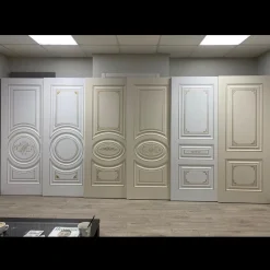 درب MDF سفید کلاسیک مدل دایره