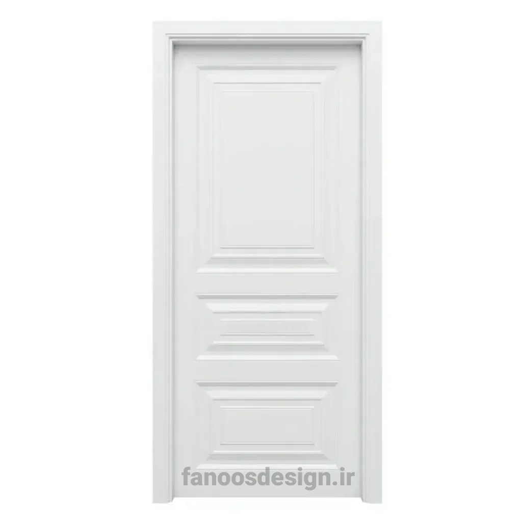 درب MDF کلاسیک سفید با طرح برجسته و قابکاری ظریف کد 30295 1 درب MDF کلاسیک سفید با طرح برجسته و قابکاری ظریف کد 30295