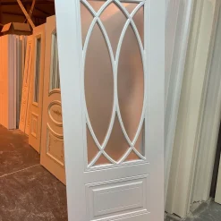 درب اتاق شیشهخور کلاسیک سفید طرح بیضی (MDF رنگ پلییورتان)کد 30608 4 درب اتاق شیشهخور کلاسیک سفید طرح بیضی (MDF رنگ پلییورتان)کد 30608