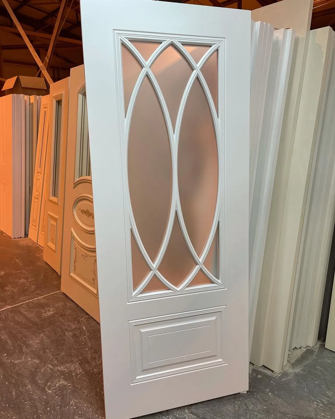 درب اتاق شیشهخور کلاسیک سفید طرح بیضی (MDF رنگ پلییورتان)کد 30608 2 درب اتاق شیشهخور کلاسیک سفید طرح بیضی (MDF رنگ پلییورتان)کد 30608