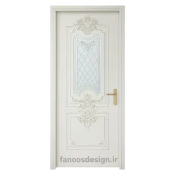 درب سفید کلاسیک تزیینی کد 30679