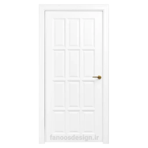Classic white door with 12 frames 2 | فانوس دیزاین تولید کننده انواع درب اتاق ، ضد سرقت، درب ورودی و ضد آل