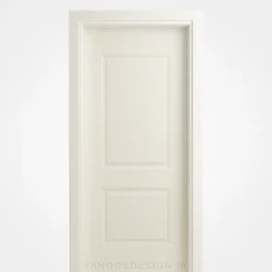 درب سفید کلاسیک دو قاب | طراحی شیک و مینیمال برای دکوراسیون داخلی