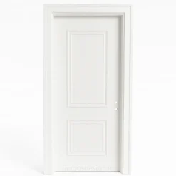 درب داخلی سفید کلاسیک دو قاب | خرید درب MDF لوکس از فانوس دیزاین