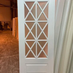 درب اتاق شیشهخور کلاسیک سفید طرح لوزی (MDF رنگ پلییورتان)کد 30607 5 درب اتاق شیشهخور کلاسیک سفید طرح لوزی (MDF رنگ پلییورتان)کد 30607