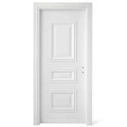 درب داخلی سفید کلاسیک مدل قاب برجسته | خرید درب اتاق شیک با رنگ سفید از فانوس دیزاین