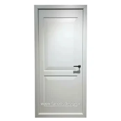 درب داخلی سفید مدل کلاسیک با پنل مستطیلی کد 30321