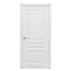 درب اتاق کلاسیک سفید سهپنل (MDF/HDF، رنگ پلییورتان)