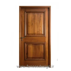 درب چوبی کلاسیک مدل پانل برجسته با فینیش براق