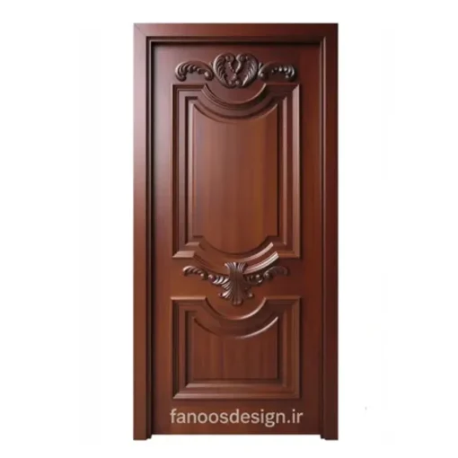 درب چوبی کلاسیک مدل قلبی