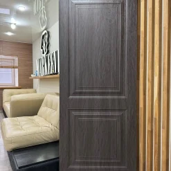 درب MDF قهوهای تیره مدل کلاسیک دو قاب برجسته کد 30279 11 درب MDF قهوهای تیره مدل کلاسیک دو قاب برجسته