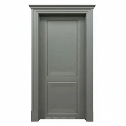 درب MDF طوسی تیره مدل مدرن دو قاب شیکر