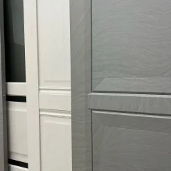 درب MDF طوسی تیره مدل مدرن دو قاب شیکر کد 30246 12 درب MDF طوسی تیره مدل مدرن دو قاب شیکر