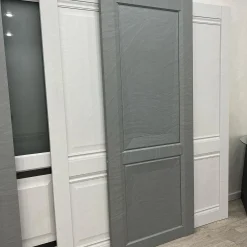 درب MDF طوسی تیره مدل مدرن دو قاب شیکر کد 30246 9 درب MDF طوسی تیره مدل مدرن دو قاب شیکر