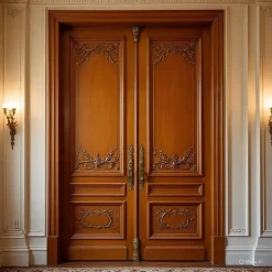 درب دو لنگه با یراق‌آلات لوکس