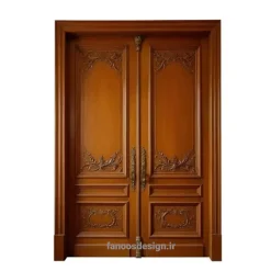 درب دو لنگه با یراق‌آلات لوکس