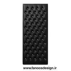 درب آکوستیک چرمی لمسه‌کوب با نگین مشکی کد 30159