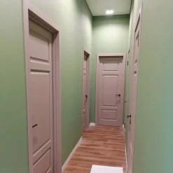 درب داخلی صورتی روشن مدل کلاسیک | درب MDF شیک و خاص فانوس دیزاین کد 30528