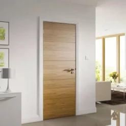 درب داخلی MDF مدرن طرح افقی