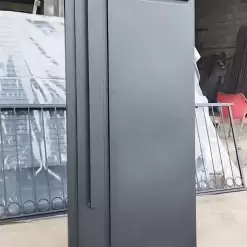 درب حیاط آهنی مدرن مشکی مدل مینیمال با رنگ الکترواستاتیک - کد 30164 11 درب حیاط آهنی مدرن مشکی مدل مینیمال با رنگ الکترواستاتیک - کد 30164