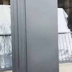 درب حیاط آهنی مدرن مشکی مدل مینیمال با رنگ الکترواستاتیک - کد 30164 8 درب حیاط آهنی مدرن مشکی مدل مینیمال با رنگ الکترواستاتیک - کد 30164