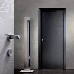 درب مدرن مشکی طرح چوب کد 30657