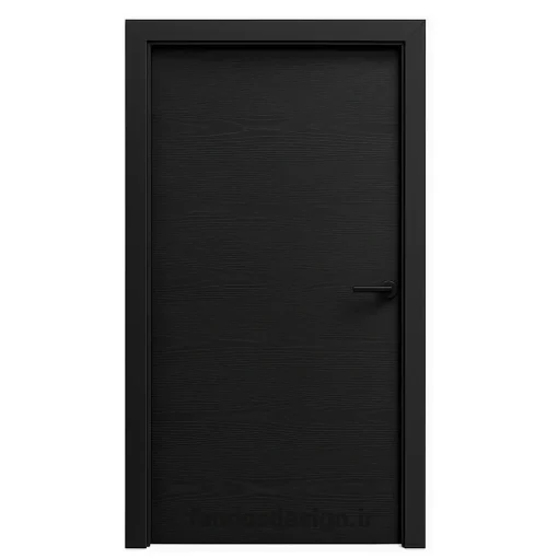 درب مدرن مشکی طرح چوب کد 30657