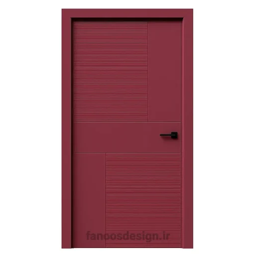 درب مدرن زرشکی شیاردار کد 30654 8 درب مدرن زرشکی شیاردار کد 30654