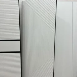 درب داخلی مدرن مدل هندسی سفید مشکی