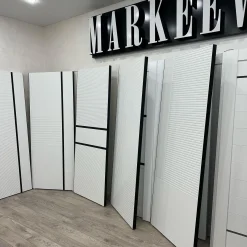 درب داخلی مدرن مدل هندسی سفید مشکی