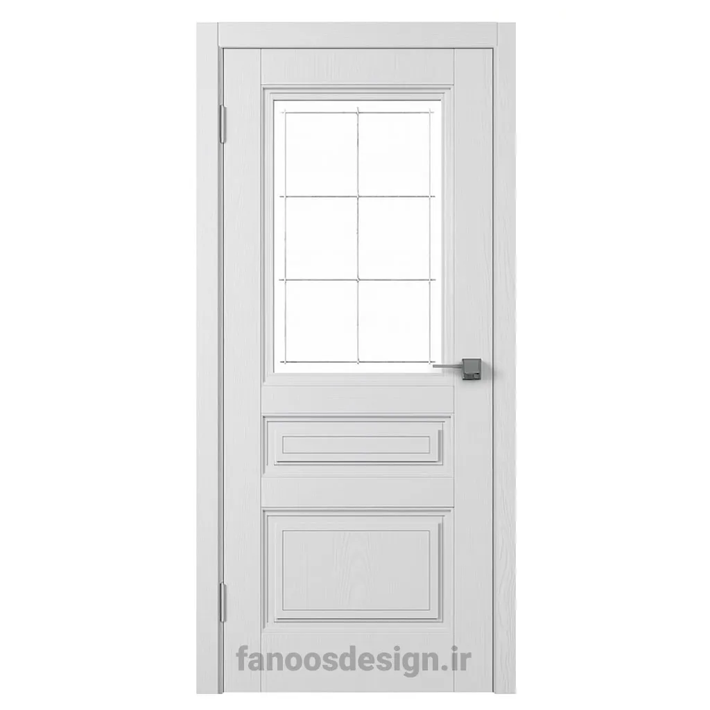 درب داخلی مدرن با پنل شیشهای کد 30578 1 درب داخلی مدرن با پنل شیشهای